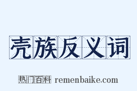 壳族反义词是什么意思的图片